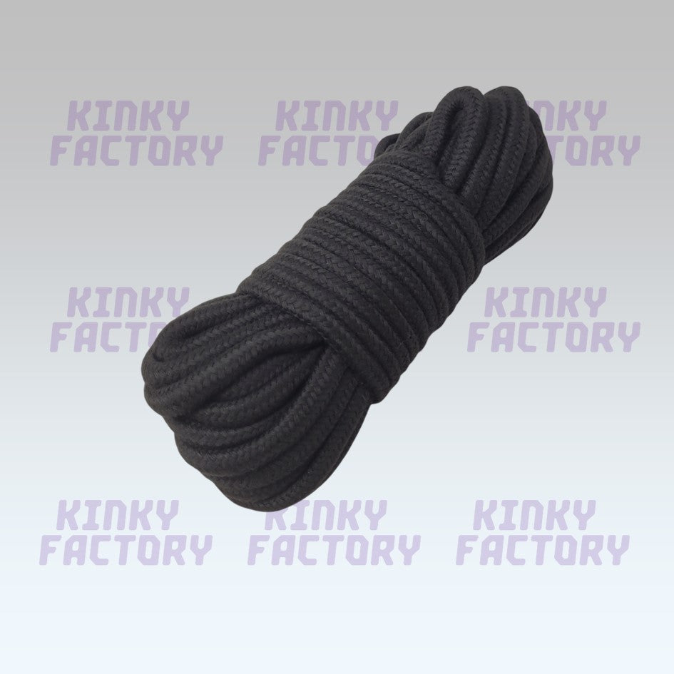 🖤 Beginner Shibari Rope – 10m Black Cotton