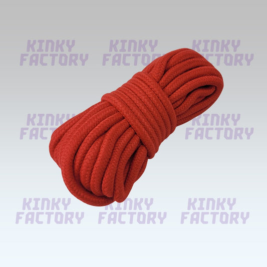 ❤️ Beginner Shibari Rope – 10m Red Cotton