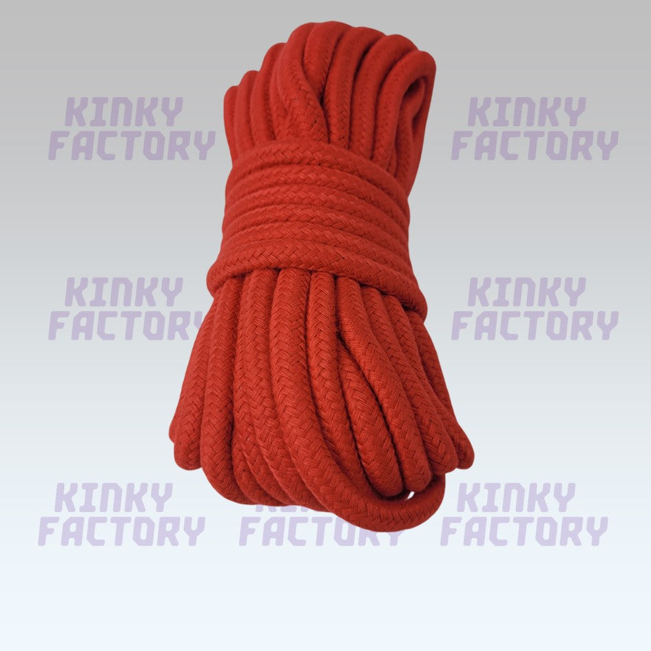 ❤️ Beginner Shibari Rope – 10m Red Cotton