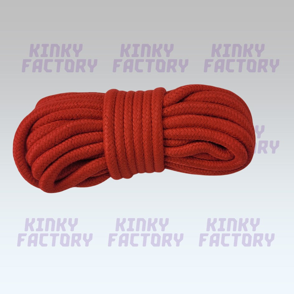 ❤️ Beginner Shibari Rope – 10m Red Cotton