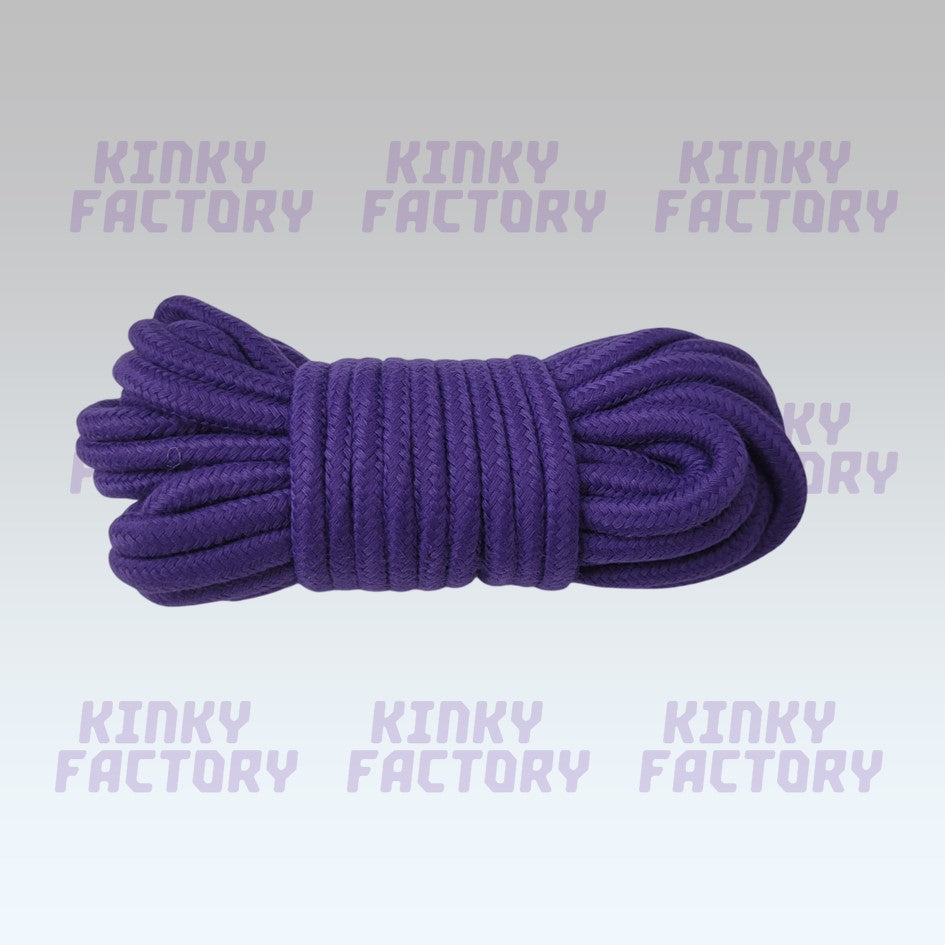 💜 Beginner Shibari Rope – 10m Purple cotton