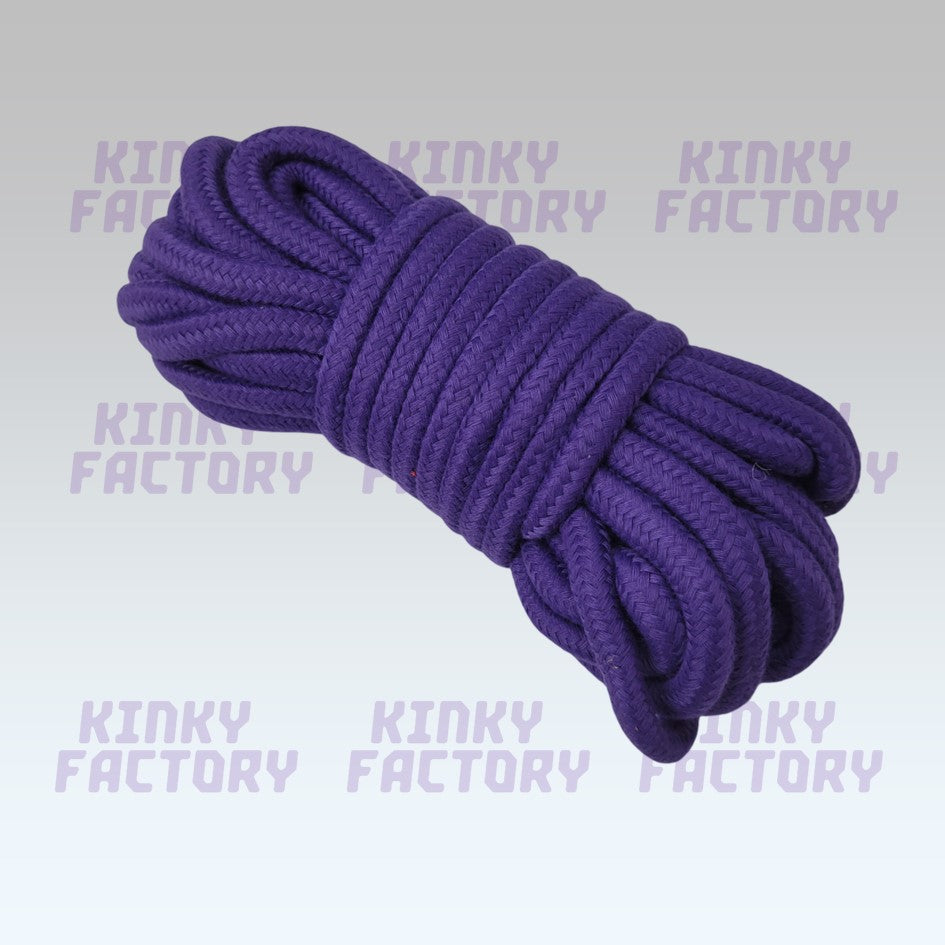 💜 Beginner Shibari Rope – 10m Purple cotton
