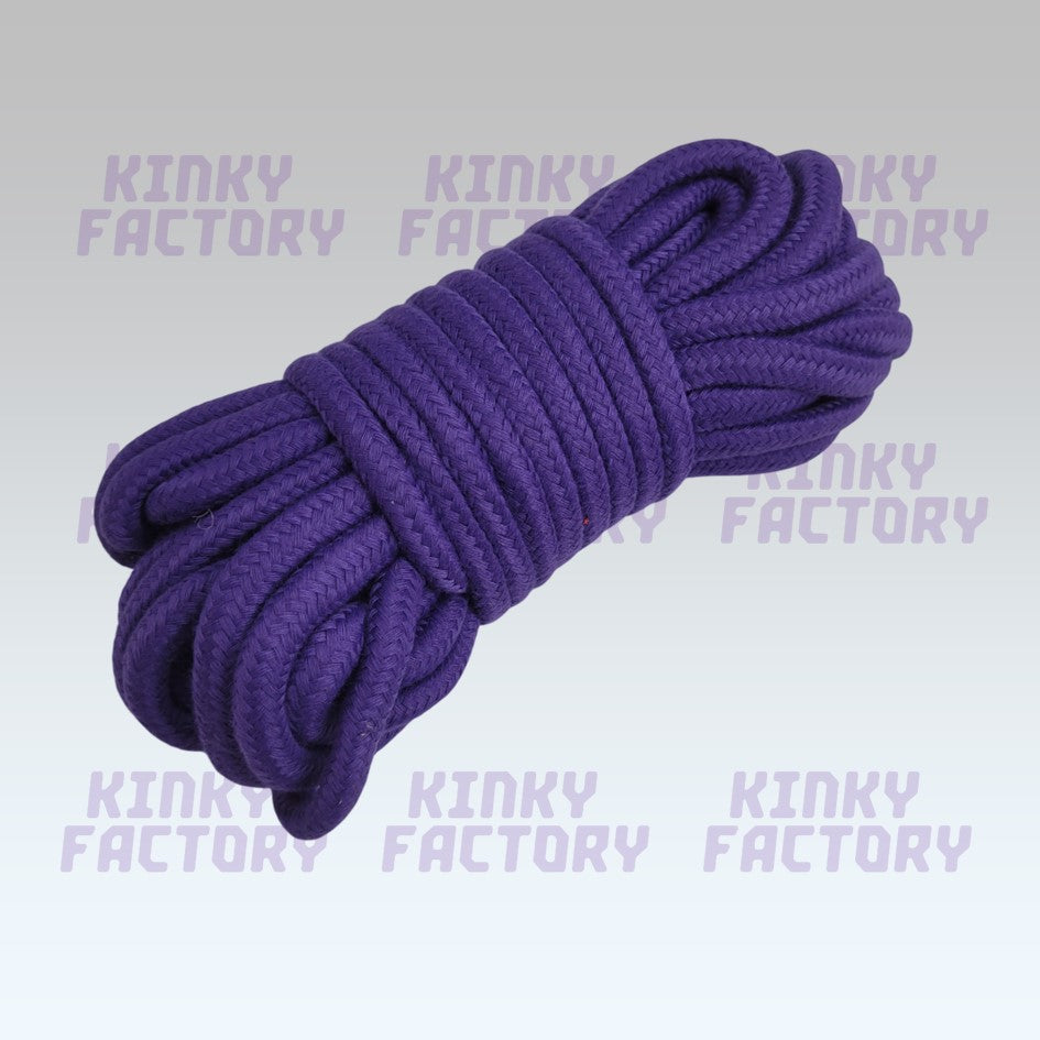 💜 Beginner Shibari Rope – 10m Purple cotton